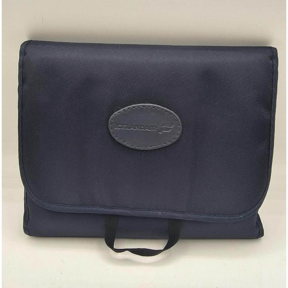 Icelandair Travel Toiletry Shower Luggage Bag Dark Blue